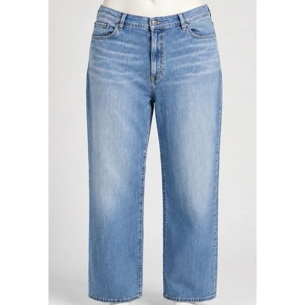Lucky Brand 181 Relaxed Straight Jeans Men’s 50x32 Medium Wash Classic Denim